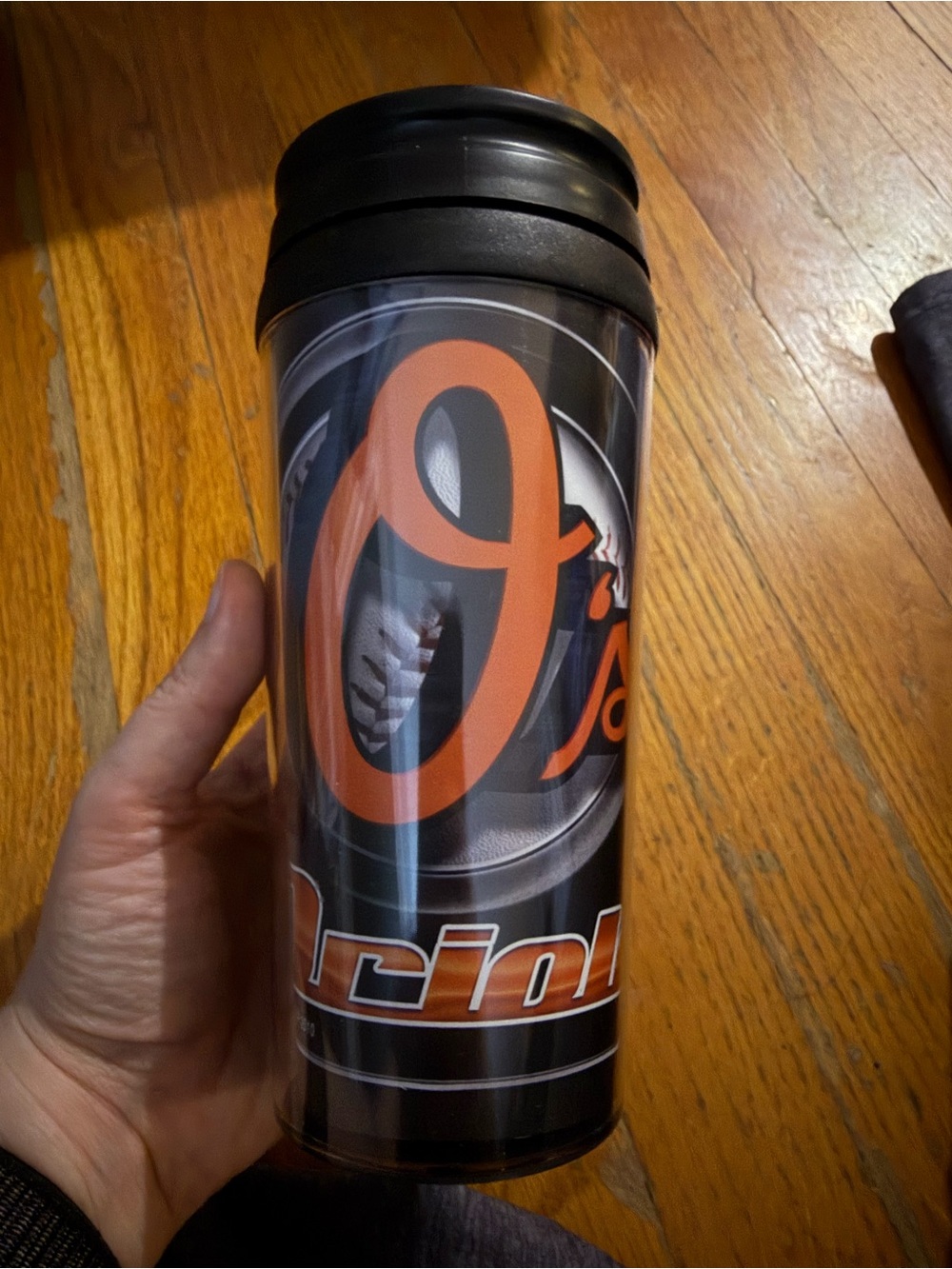 MLB Baltimore Orioles Black and Orange Travel Tumbler